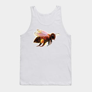 A flying honey bee carrying pollen sacs Tank Top